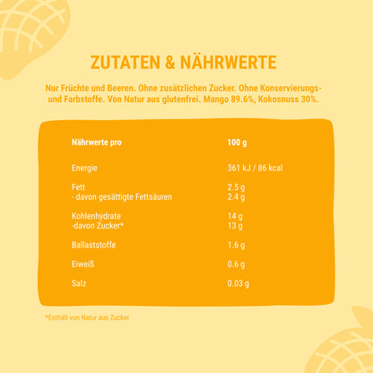 Bob Snail Set 13 - Frucht-Smoothies je 5 x 120g (Banane-Erdbeere, Mango-Kokosnuss)