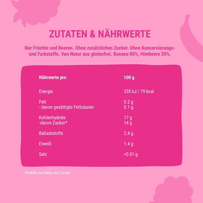 Bob Snail Set 14 - Frucht-Smoothies je 5 x 120g (Banane-Johannisbeere, Banane-Erdbeere)