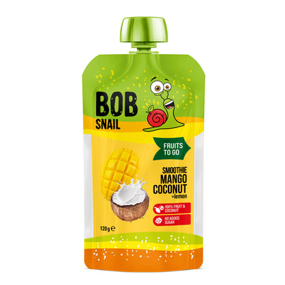 Bob Snail Quetschie Frucht Smoothie Mango Kokos 10x120g
