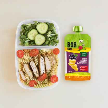 Bob Snail Quetschie Frucht Smoothie Banane Johannisbeere 10x120g
