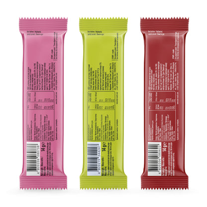 Bob Snail Set 23 - Fruchtstreifen je 10x14g Apfel-Himbeere, Apfel, Apfel-Kirsche