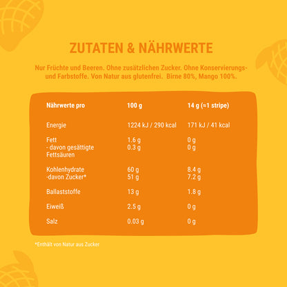 Bob Snail Set 24 - Fruchtstreifen je 10x14g Birne-Mango, Birne-Ananas, Apfel-Banane