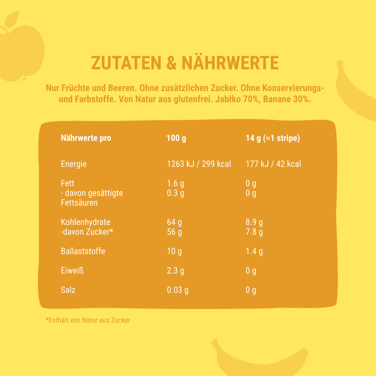 Bob Snail Set 24 - Fruchtstreifen je 10x14g Birne-Mango, Birne-Ananas, Apfel-Banane